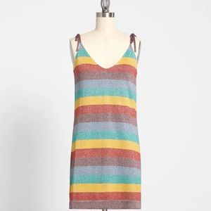 New Modcloth Dresses Modcloth Pride Rainbow Stripe Shimmer Women's medium